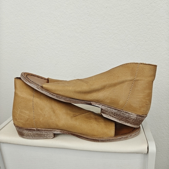 Free People Mont Blanc D’Orsays Sandal Shoe Brown Slip On Women's 7 US Flat - Picture 13 of 15